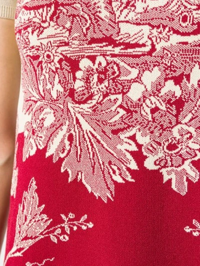 Shop Red Valentino Red(v) Floral Print Short Dress