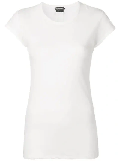 Shop Tom Ford Plain T-shirt In White