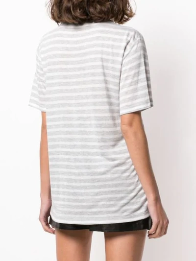 Shop Alexander Wang T Striped T In Grey