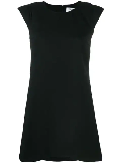 Shop Courrèges Sleeveless Shift Dress In Black