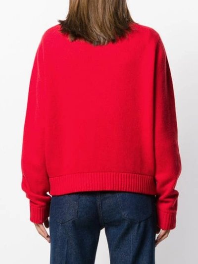 Shop Dsquared2 Roll Neck Knitted Jumper In Red
