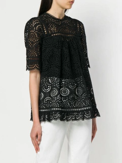 Shop Zimmermann Tali Swirl Swing Top In Black