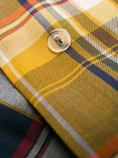 Collina Strada Plaid Shirt Jacket In Yellow