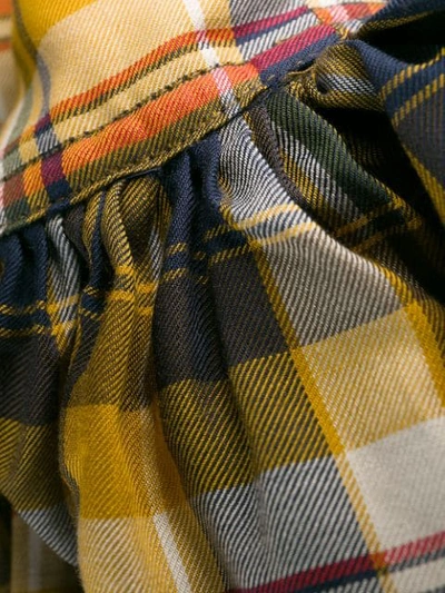 Collina Strada Plaid Shirt Jacket In Yellow