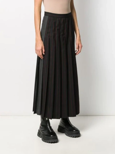 Shop Mcq By Alexander Mcqueen Pleated Skirt In Black