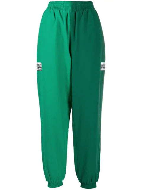 green adidas originals track pants