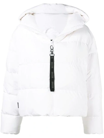 Shop Bacon Zipped Padded Jacket In White