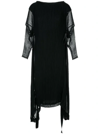 Shop Ll By Litkovskaya Vivienne Loose Dress In Black
