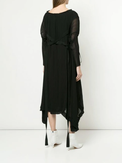 Shop Ll By Litkovskaya Vivienne Loose Dress In Black