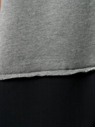 Shop Mm6 Maison Margiela Oversized Sweatshirt Dress In Grey