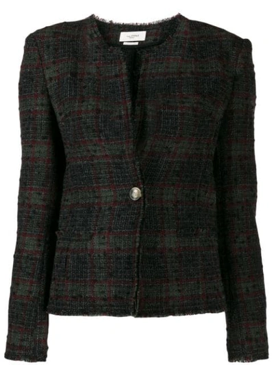 Shop Isabel Marant Étoile Classic Tweed Jacket In Green