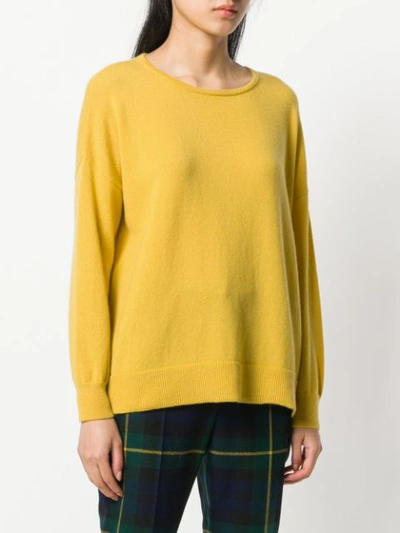 Shop Incentive! Cashmere Soft Round Neck Jumper - Yellow