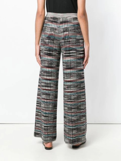 Shop Missoni Knitted Flared Trousers - Black