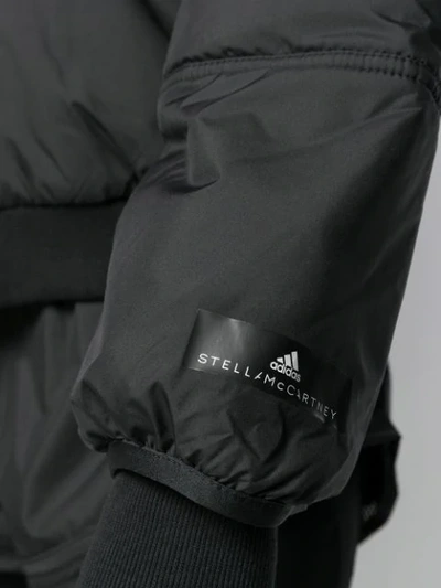 Shop Adidas By Stella Mccartney Padded Bomber Jacket In Black