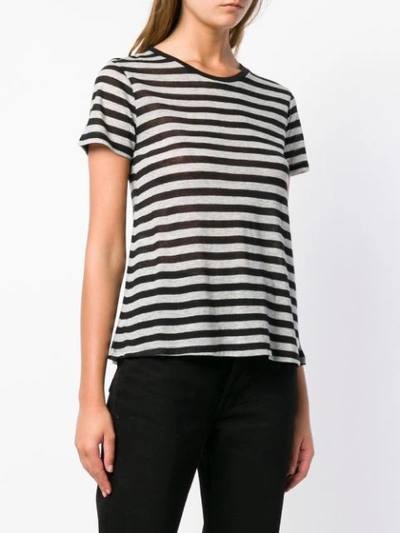 Shop Majestic Filatures Striped T-shirt - Black