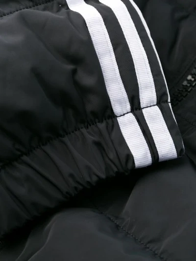 Adidas Originals Cropped Puffer Jacket In Black/white | ModeSens
