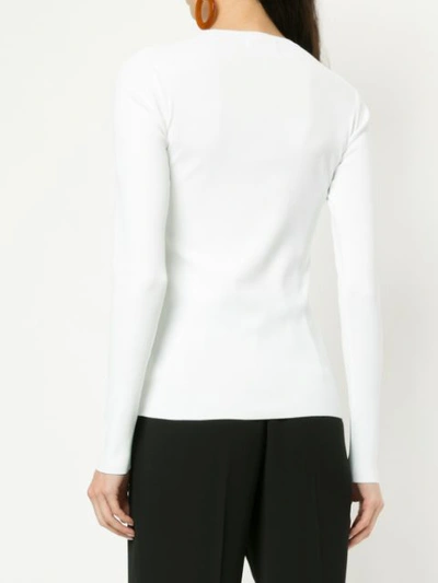 Shop Irene Long-sleeve Fitted Top - White