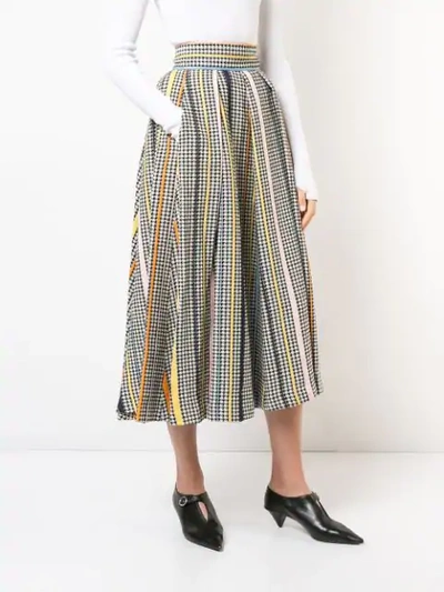 Shop Rosie Assoulin Pleated Mid-length Skirt - Black