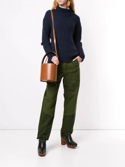 Shop Jacquemus Le Jean Beli Jeans In Green