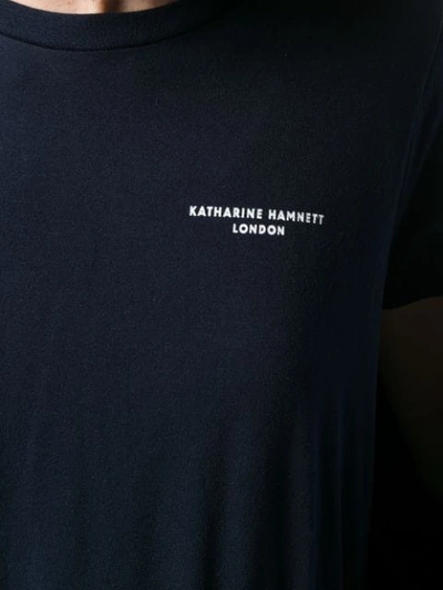 KATHARINE HAMNETT LONDON 经典LOGO T恤 - 蓝色