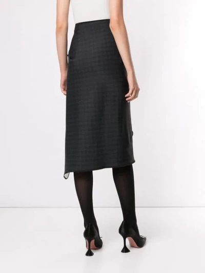 Shop Maticevski Ruffle Detail Midi Skirt In Black