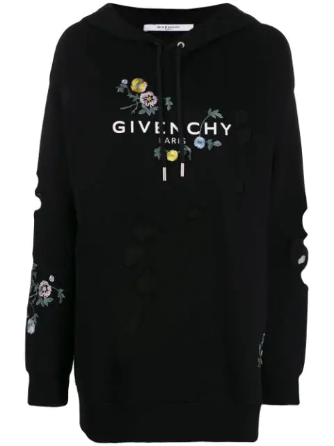 Givenchy Distressed Floral Sweatshirt 