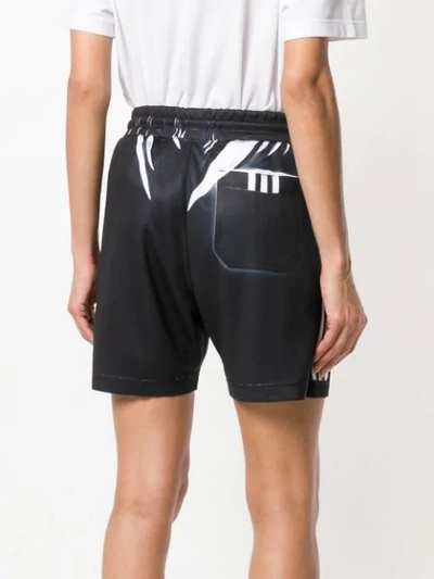 Shop Adidas Originals By Alexander Wang Manufacturing Print Shorts - Black