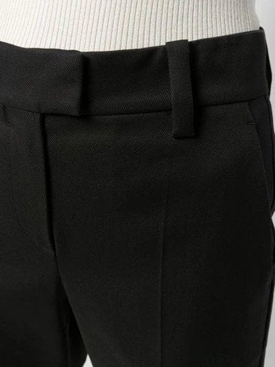 Shop Brunello Cucinelli Flared Tailored Trousers In Black