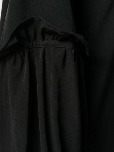 Shop Yohji Yamamoto Oversized Shirt Dress In Black