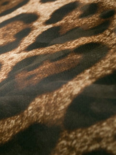 Shop Dolce & Gabbana Leopard Print Blouse In Brown
