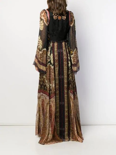 Shop Etro Moroccan Mosaic Maxi Dress In 0001