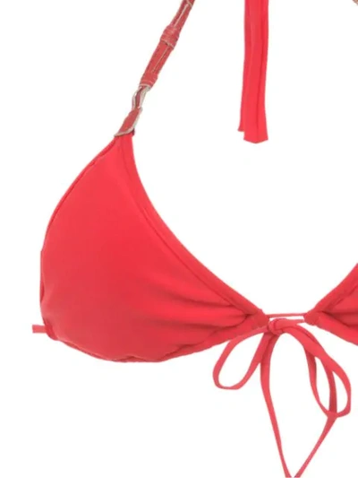 Shop Amir Slama Embellished Bikini Set In Red