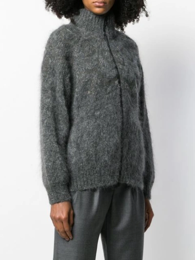 Shop Brunello Cucinelli Zipped In Grey