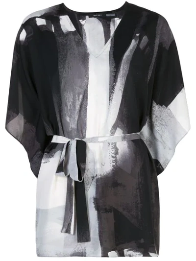 NATORI PRINTED KAFTAN TOP 