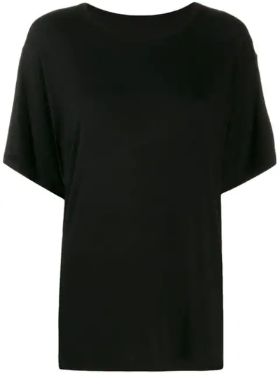 Shop Mm6 Maison Margiela Oversized T-shirt In Black