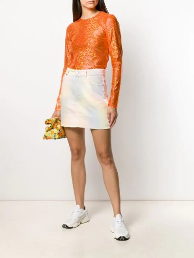 Shop Saks Potts Shimmer Top In Orange