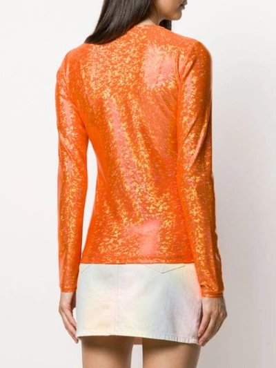 Shop Saks Potts Shimmer Top In Orange