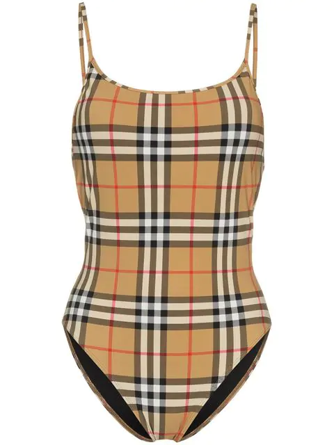 burberry vintage check swimsuit