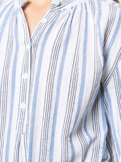 Shop Apiece Apart Striped Long-sleeve Shirt - White