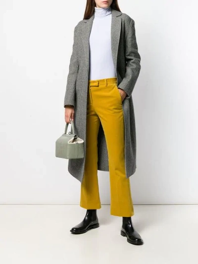 Shop Quelle2 Corduroy Flared Trousers In Yellow