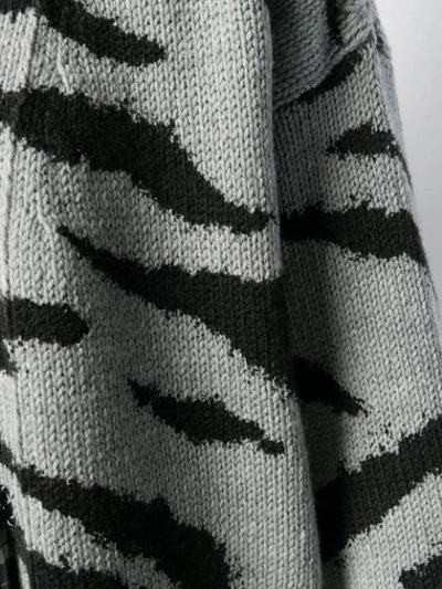 PHILOSOPHY DI LORENZO SERAFINI ANIMAL PATTERN WOOL SWEATER - 灰色