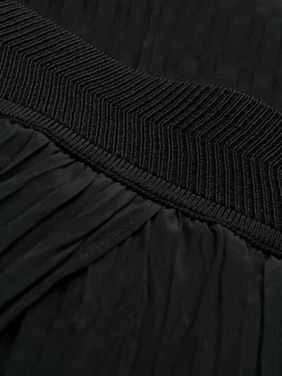 Shop Vince Pleated Midi Skirt In Black