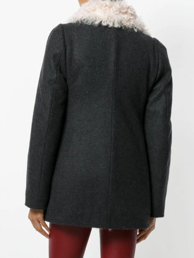 Shop Isabel Marant Berit Coat In Grey