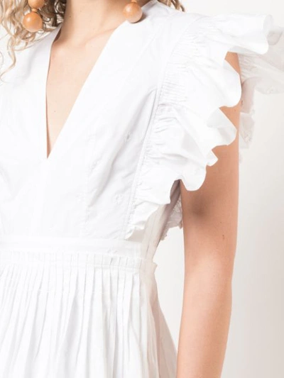 Shop Ulla Johnson Ruffle Mini Dress In White