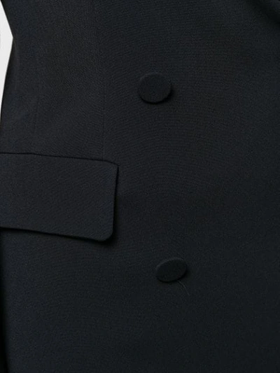 Shop Antonelli Double-breasted Coat-dress In Black