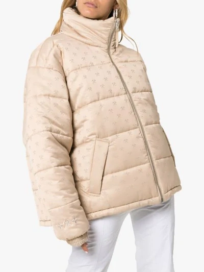 Shop Gmbh Coa Oversized Puffer Jacket In Neutrals