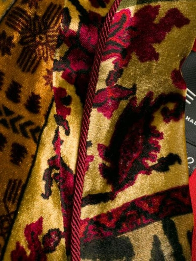 Shop Etro Carpet Pattern Belted Coat In 800 Multicolor