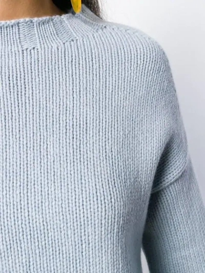 Shop Aragona Crew-neck Cashmere Sweater In Blue