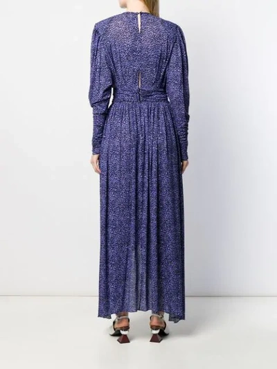 Shop Isabel Marant Jucienne Printed Dress In Blue