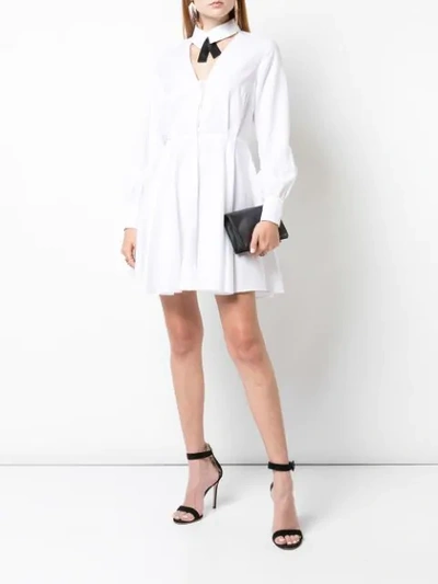Shop Fleur Du Mal Cutout Shirt Dress In White